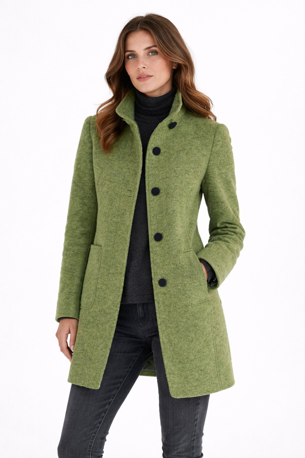 Elegance Mantel - Moderne Vrouwen Wollen Blend Overjas