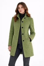 Elegance Mantel - Moderne Vrouwen Wollen Blend Overjas