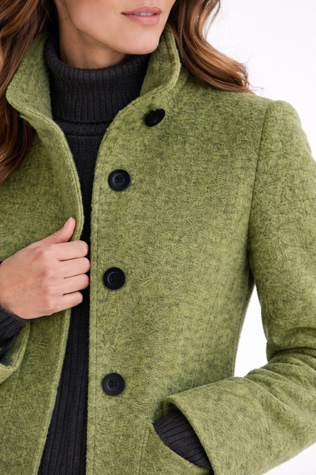 Elegance Mantel - Moderne Vrouwen Wollen Blend Overjas