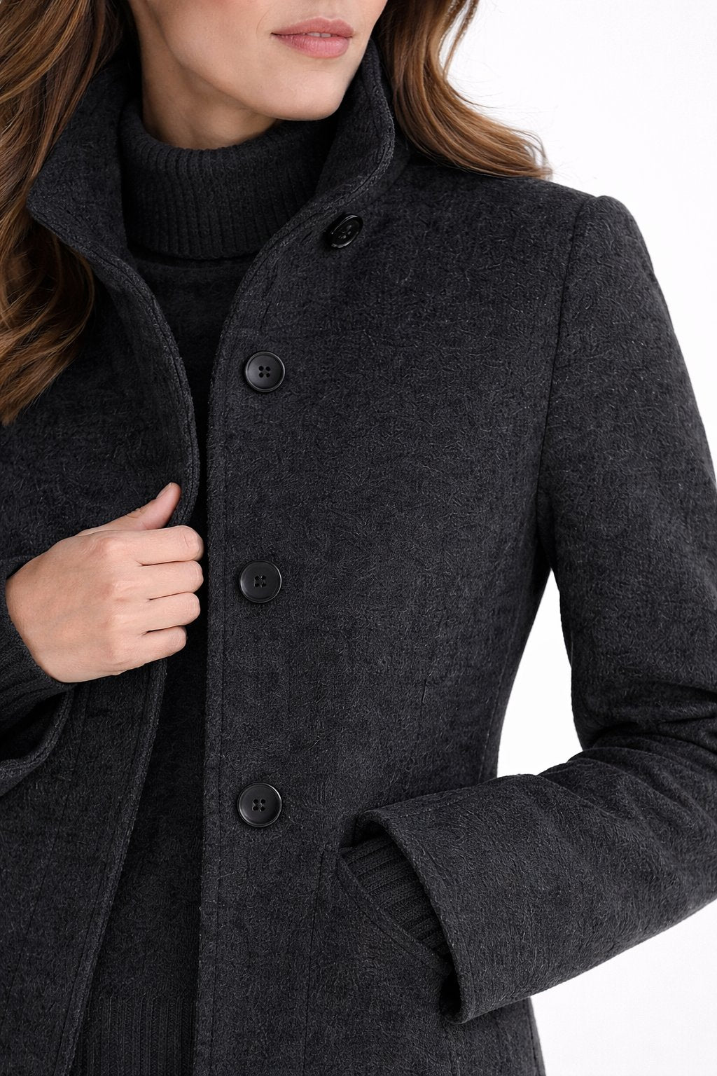 Elegance Mantel - Moderne Vrouwen Wollen Blend Overjas