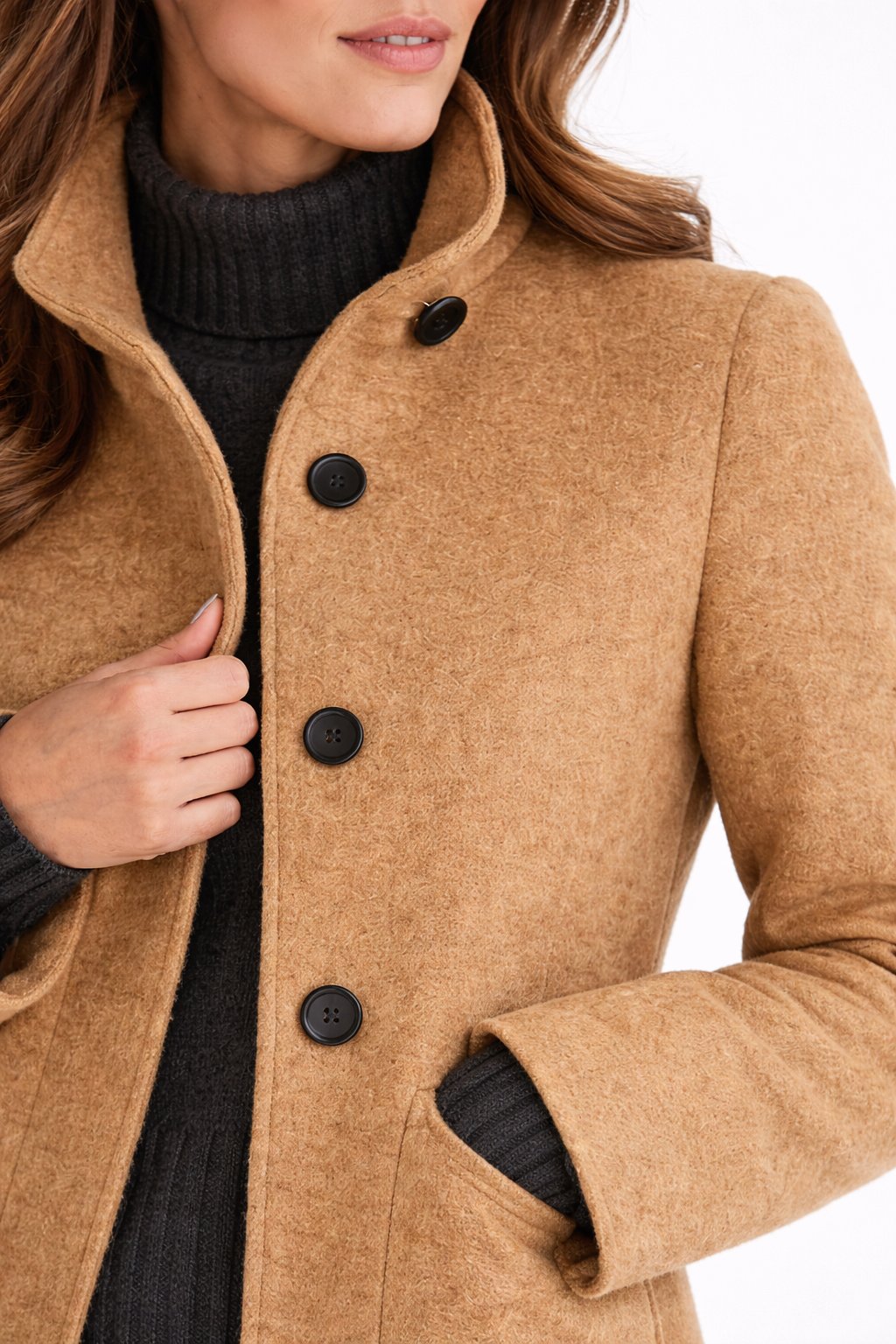 Elegance Mantel - Moderne Vrouwen Wollen Blend Overjas