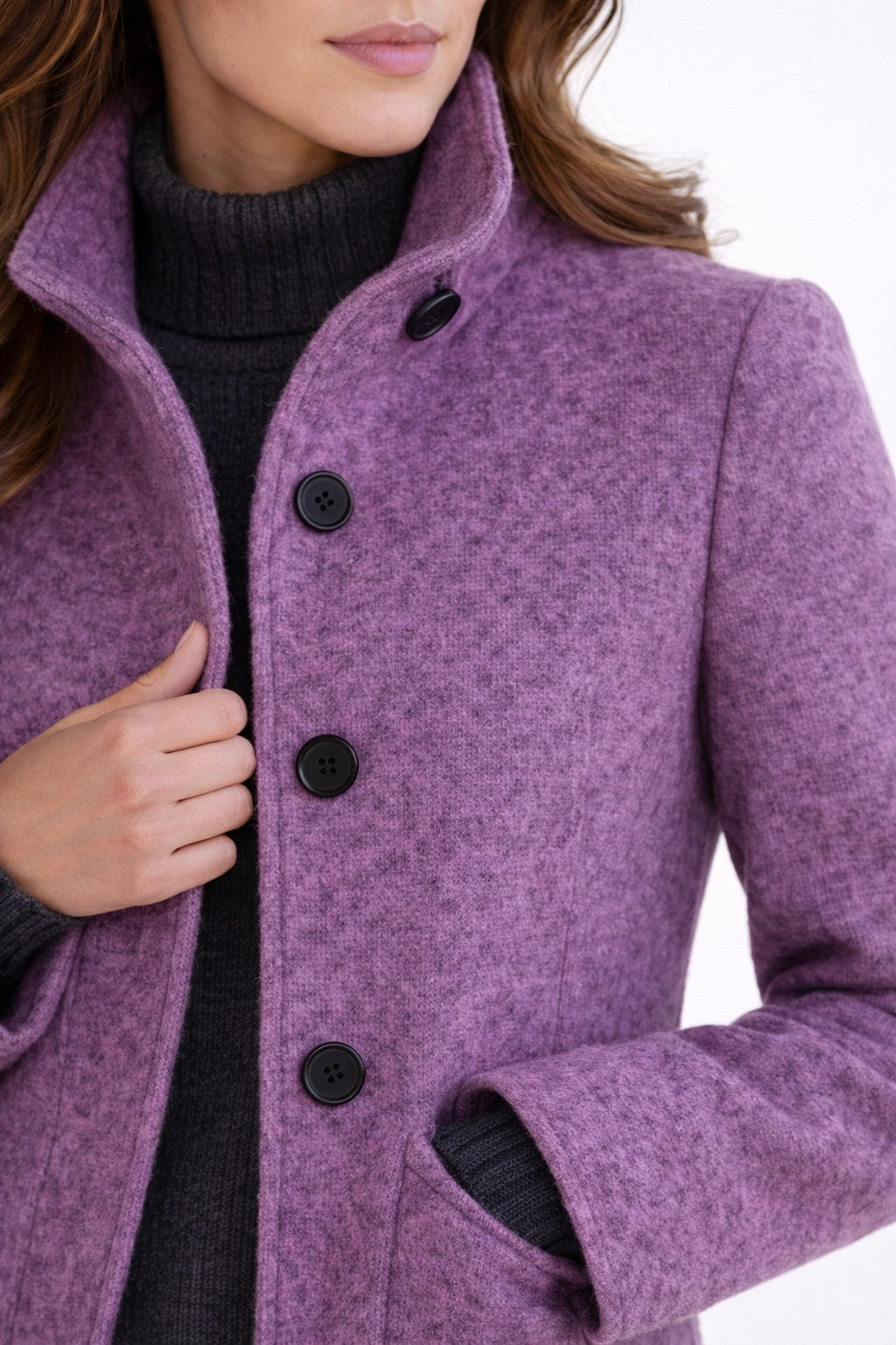 Elegance Mantel - Moderne Vrouwen Wollen Blend Overjas