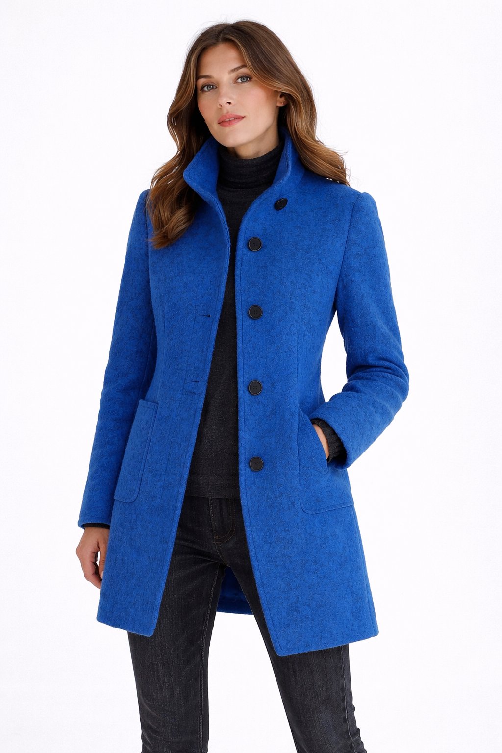 Elegance Mantel - Moderne Vrouwen Wollen Blend Overjas