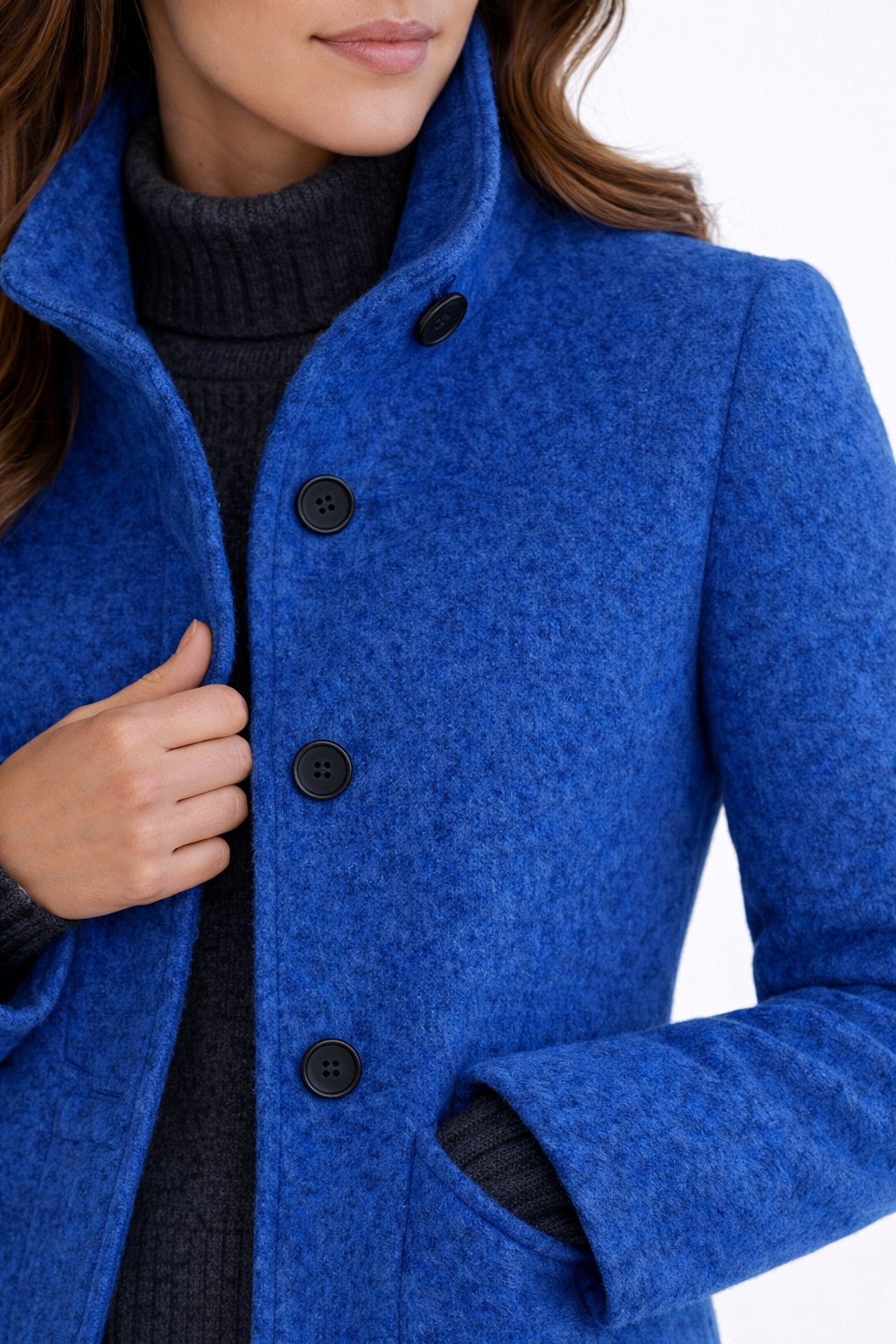 Elegance Mantel - Moderne Vrouwen Wollen Blend Overjas