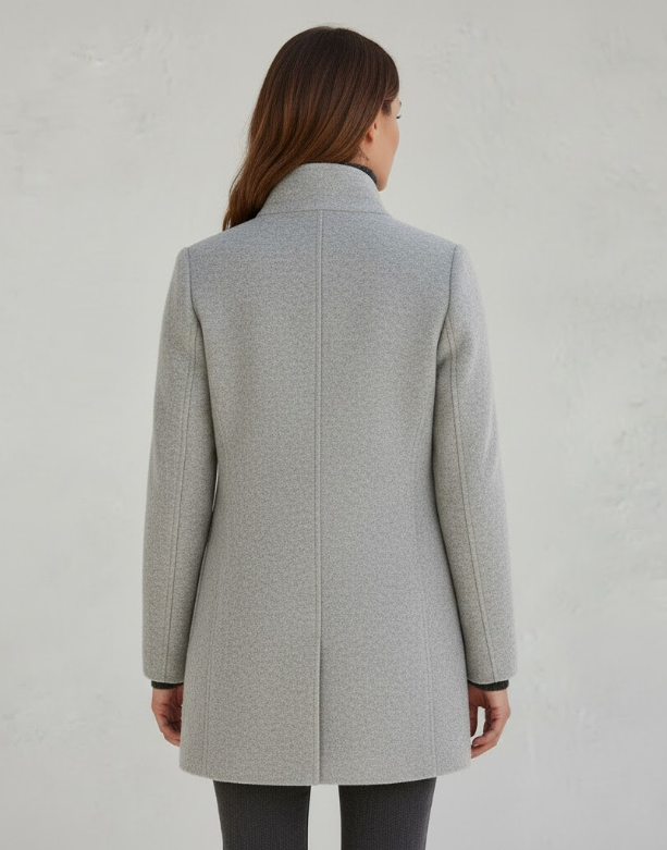 Elegance Mantel - Moderne Vrouwen Wollen Blend Overjas